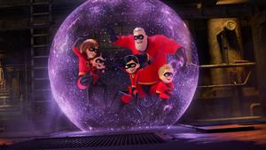 Dynamic Duo: Mr. Incredible and Elastigirl Save the Day movie wallpaper