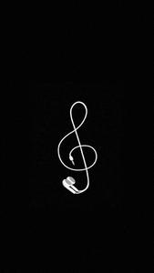 Earphones Like G Clef Phone phone wallpaper
