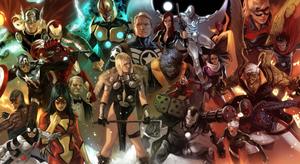 Earth's mightiest Avenger fighting together. marvel wallpaper