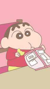 Eating Chips Shinchan Aesthetic shinchan aesthetic wallpaper