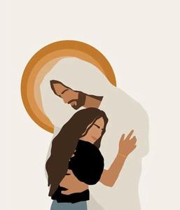 Embrace Faith Through Christ-Like Aesthetic aesthetic jesus wallpaper