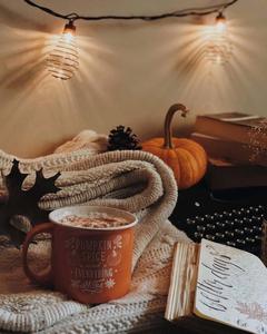 Embrace the beauty of Fall with vibrant colors and a peaceful atmosphere. fall aesthetic wallpaper