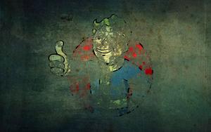 Embrace the Challenges of the Wasteland with Vault Boy fallout wallpaper