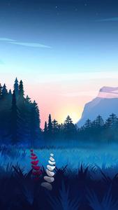 Embrace the soft comfort of blue blue aesthetic wallpaper