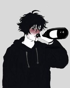 Emo Drinking Wine PFP emo pfp wallpaper