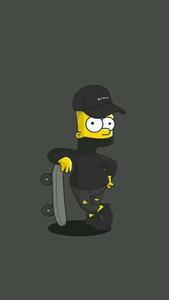 Emo PFP Skater Bart Simpson emo pfp wallpaper