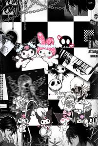 Emo-Punk My Melody Kuromi my melody kuromi wallpaper