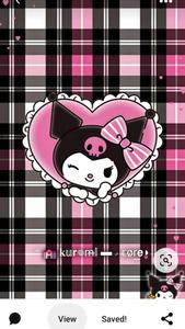 Emo-Style My Melody Kuromi Background my melody kuromi wallpaper