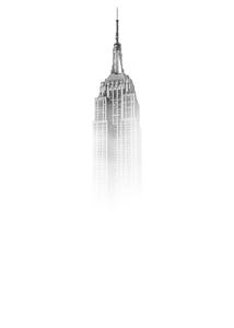 empire state building - black and white white aesthetic wallpaper