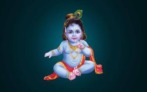 Enchanting Bal Krishna Immersed In Delightful Curd Eating Moment bal krishna wallpaper