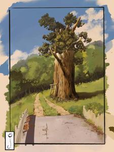 Enchanting Landscape of a Studio Ghibli Classic Wallpaper