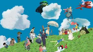 Enchanting Studio Ghibli Magical Landscape studio ghibli wallpaper