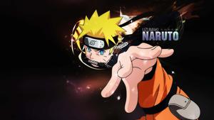 Engaging Naruto Anime Action Scene Wallpaper