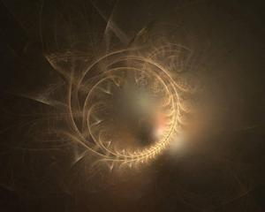 Enigmatic Glowing Circle in the Dark dark wallpaper