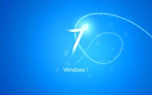 Enjoy A Bright Blue Windows 7 Desktop windows 7 wallpaper