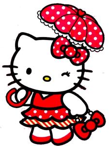 "Enjoy a cup of tea with Hello Kitty!" Wallpaper