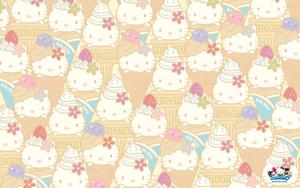 Enjoy Some Sweet Relief with Hello Kitty Ice Cream! sanrio wallpaper