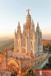 Enjoy sunny Barcelona through this vibrant background barcelona wallpaper