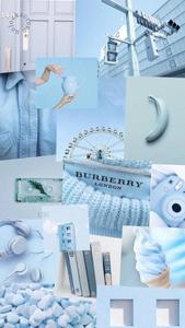 Enjoy the beauty of blue in this aesthetic collage. blue aesthetic wallpaper
