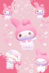 Enjoy the cute and cheeky demeanor of My Melody cute my melody wallpaper