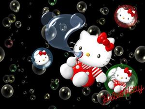 Enjoy the cuteness of Hello Kitty with this sleek laptop! hello kitty laptop wallpaper