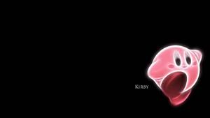 Enjoy the magical world of Kirby through neon pink lights kirby wallpaper