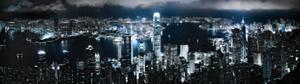 Enjoy the Night View of the City Lights From the Comfort of Home dual monitor wallpaper