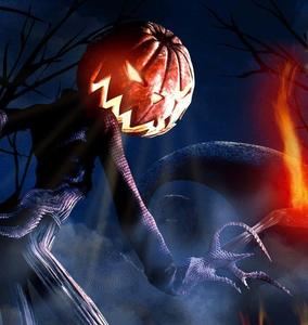 Enjoy the spooky wonders of Halloween Town nightmare before christmas wallpaper