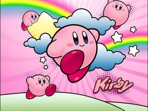 Enjoying adventure with Kirby! kirby wallpaper
