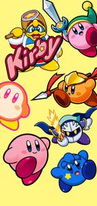 Enjoying the Fun Times: Kirby and His Friends kirby wallpaper