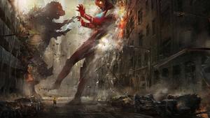 Epic Showdown: Godzilla vs. Ultraman godzilla wallpaper
