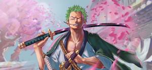 Epic Zoro Wallpaper Showcasing the Sword-Wielding Master zoro wallpaper