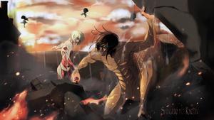 Eren Yeager And Annie Leonhart eren yeager wallpaper