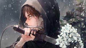Eren Yeager Flowers eren yeager wallpaper