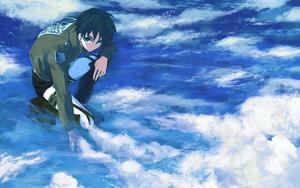 Eren Yeager In The Clouds eren yeager wallpaper