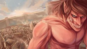 Eren Yeager Scary Titan eren yeager wallpaper