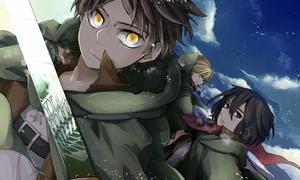 Eren Yeager With Friends eren yeager wallpaper