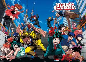 Excitement as the Heroes of My Hero Academia Prepare to Take on Villains my hero academia wallpaper