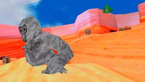 Exhausted yet satisfied after a long game of Gorilla Tag gorilla tag wallpaper