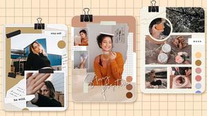 Experience beauty and colors like never before with Aesthetic Collage. aesthetic collage wallpaper