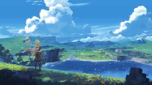 Explore the beautiful world of Genshin Impact! genshin impact wallpaper