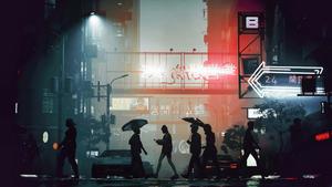 Explore the captivating and alluring cyberpunk-style future. cyberpunk wallpaper