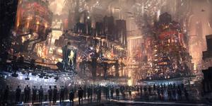 Explore the Glowing City of the Future. Welcome to the World of Cyberpunk. cyberpunk wallpaper