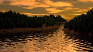Exploring the beauty of nature in an untouched river landscape landscape wallpaper