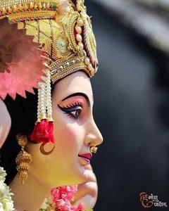 Exquisite Marble Statue of Goddess Maa Sherawali maa sherawali wallpaper