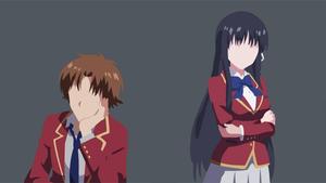 Faceless Horikita And Kiyotaka Ayanokoji kiyotaka ayanokoji wallpaper