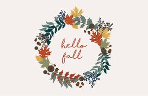 Fall Aesthetic Wreath fall aesthetic wallpaper