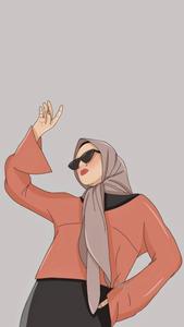 Fashion Girl Hijab Cartoon hijab cartoon wallpaper