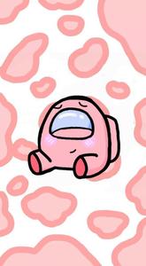 Fat Pink Among Us Picture Wallpaper