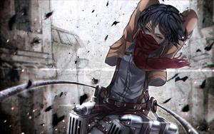 Fearless heroes battle through the City Walls against the Titans attack on titan wallpaper
